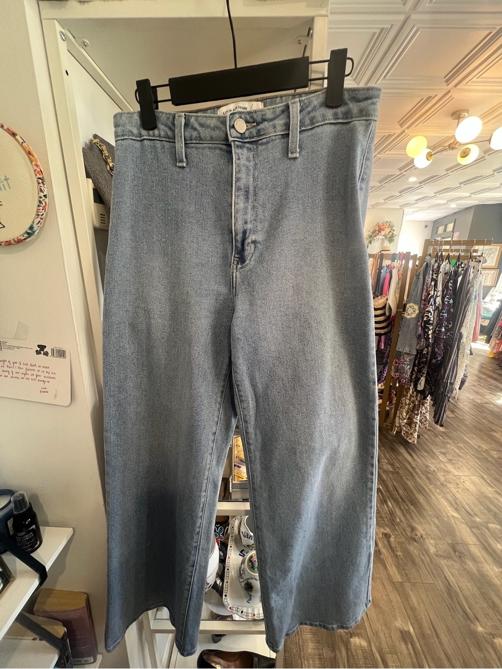 Just Black Light Wash Straight-Leg Jeans